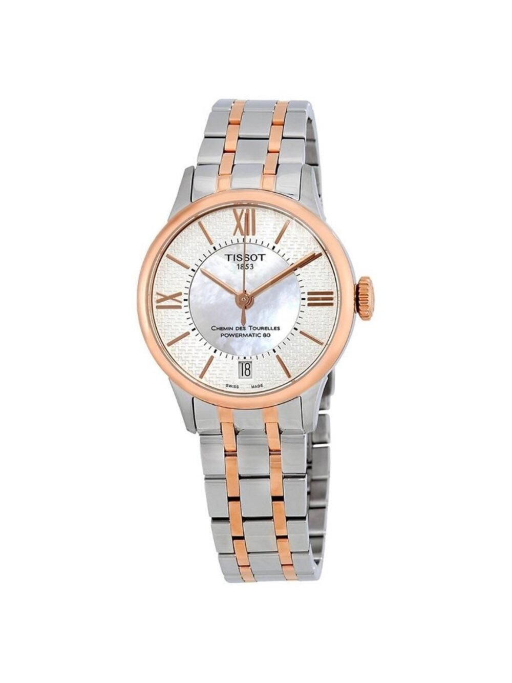 NWT Tissot Chemin Des Tourelles Mother of Pearl Dial Ladies Watch